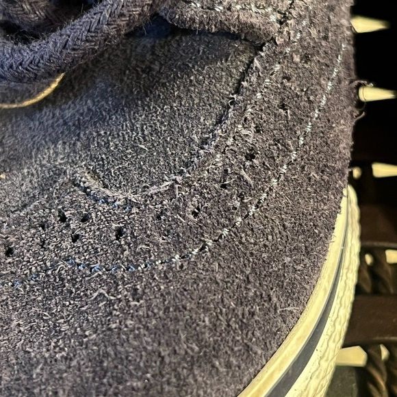 Janie and Jack 7 blue shoes. - Picture 4 of 7